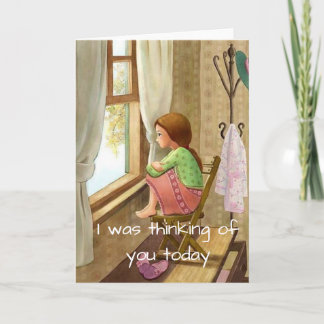 Thinking of you card, encouragement, sympathy card