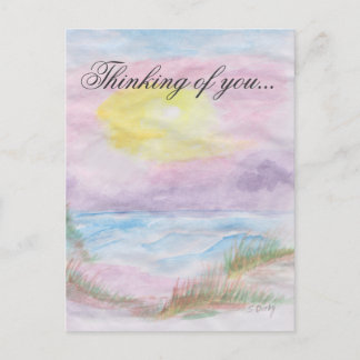 "Thinking Of You" Card ~ Sunset Scene