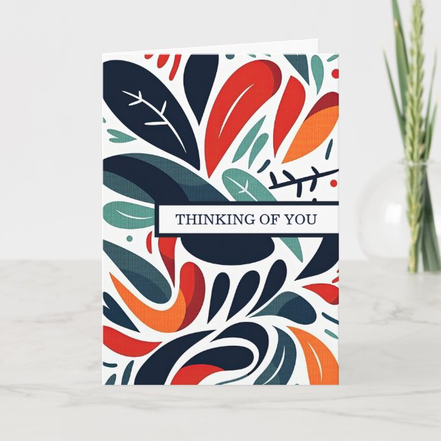 “Thinking of You” Card with Heartfelt Message (Front)