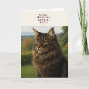Thinking of You Cat Card Gentle Sympathy