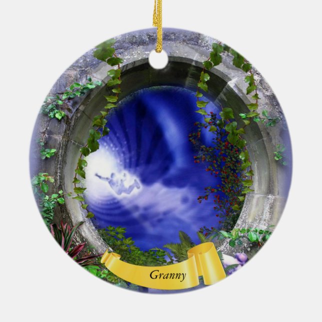 Thinking of you ceramic tree decoration (Back)