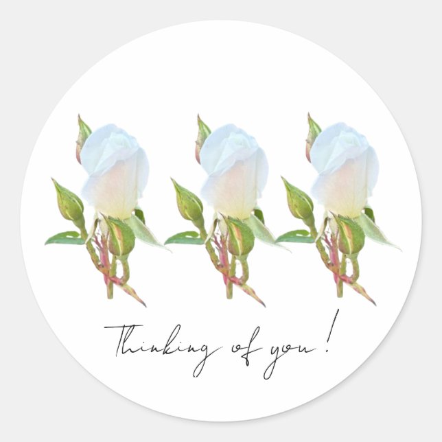 Thinking of You! Classic Round Sticker (Front)