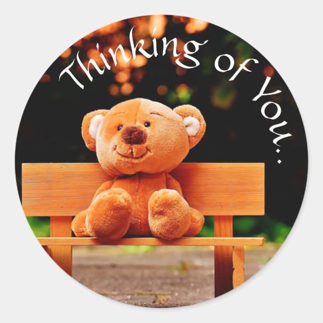 Thinking of You Classic Round Sticker (Front)