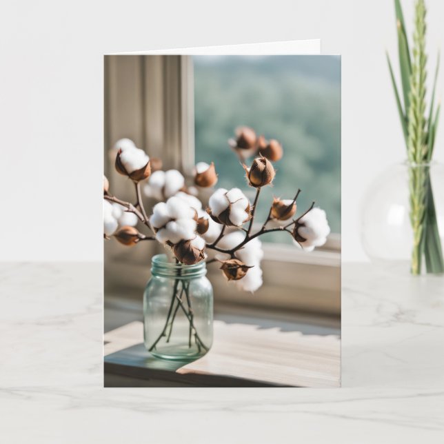 Thinking of You Cotton Bouquet Card (Front)