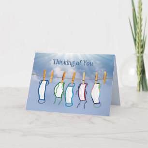 Thinking of You, COVID-19, Coronavirus, Masks Card