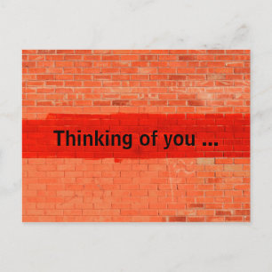 "Thinking of you ..." Customisable Postcard
