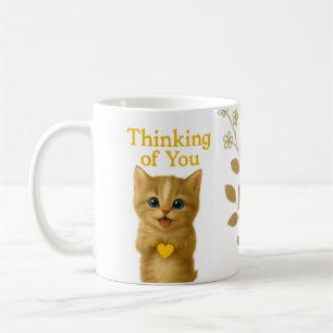 Thinking of You – Cute Kitten Pet Memorial Mug