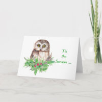 Thinking of you Cute Watercolor Owl