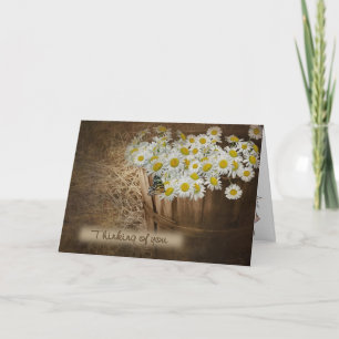 Thinking of you daisy basket card