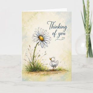 Thinking Of You   Daisy Chick Card