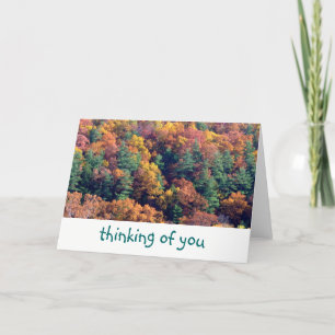 "Thinking Of You"/Fall Colours/ earthtones Card