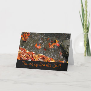 Thinking of You Fall Waterfall Card