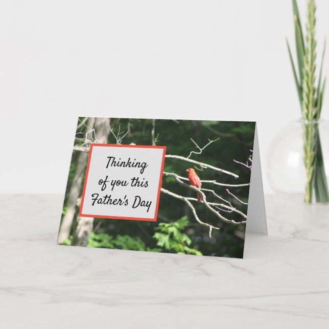 Thinking of You Father's Day - "Our"- Father Loss Card (Front)
