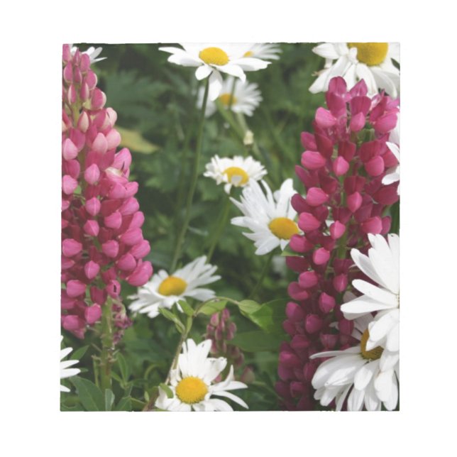 Thinking Of You Floral Blossoms Notepad (Front)