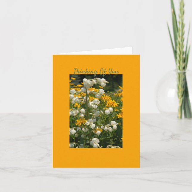 Thinking Of You Folded Greeting Card (Front)