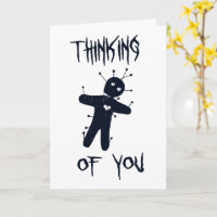 Thinking of You - Funny Halloween Voodoo Doll
