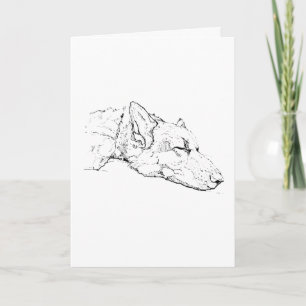 Thinking of you, German Shepherd  Card