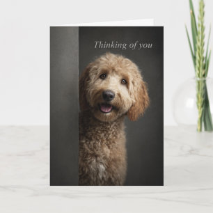 Thinking of You Goldendoodle Card