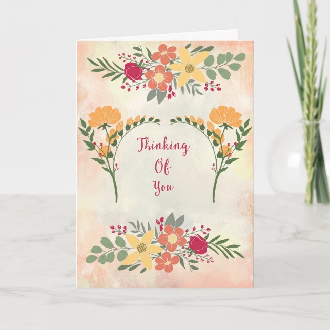 Thinking Of You Greeting Card (Front)