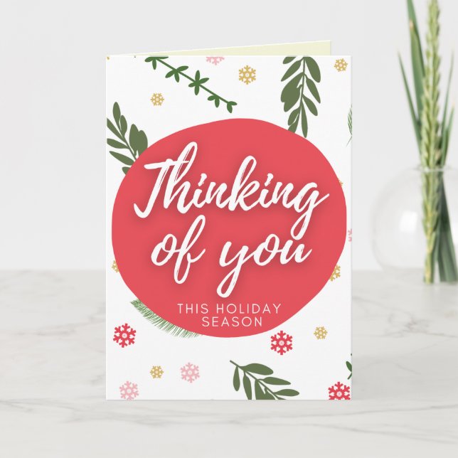 Thinking Of You Holiday Card (Front)