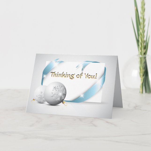 Thinking of You Holidays Holiday Card (Front)