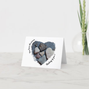 Thinking of you-Love Rocks-Heart Shaped Rocks Card