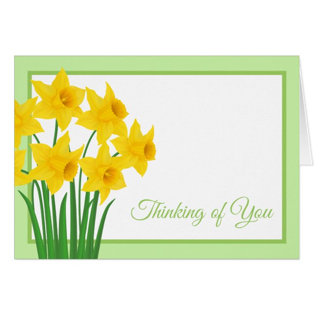 Thinking of You Note Card (Front Horizontal)
