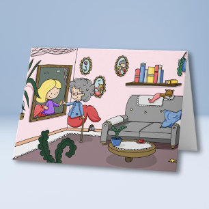 Thinking of you nursing home mermaid greeting card