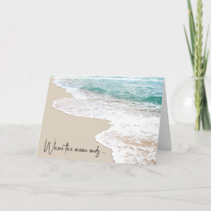 Thinking of You Ocean Beach Card
