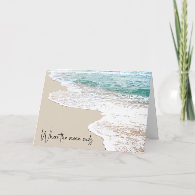 Thinking of You Ocean Beach Card (Front)