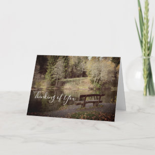 Thinking of You on a lake Card