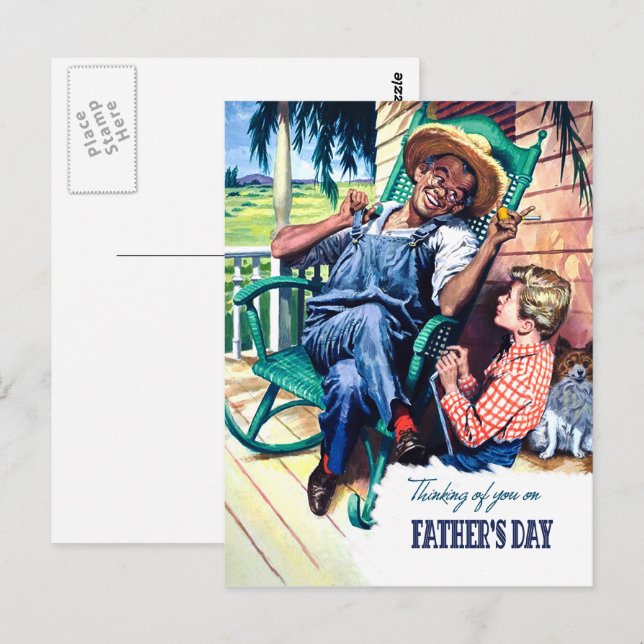 Thinking of you on Father's Day Postcard (Front/Back)