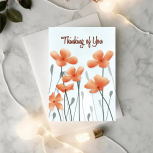Thinking of You Poppy Get Well Card