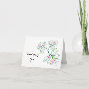 Thinking of You Post Card Note