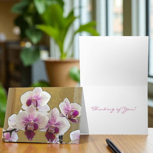 Thinking Of you Purple White Orchid Template