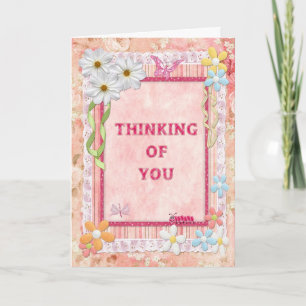 Thinking of you scrapbooking craft card