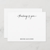 Thinking of You Script Handwriting Decorative