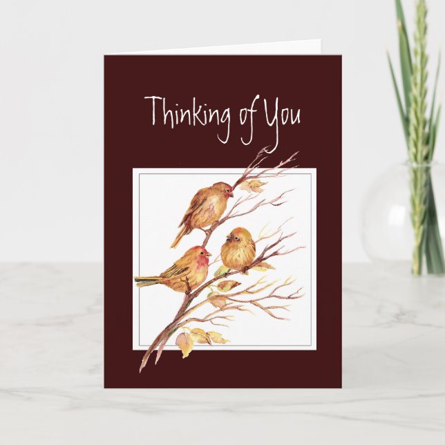 Thinking of You, Scripture, Matthew 6:26, Birds Card (Front)