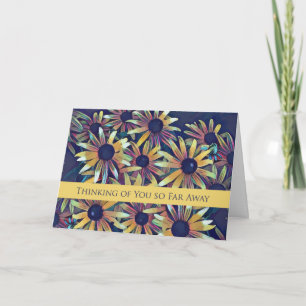 Thinking of You so Far Away Black Eyed Susans Card
