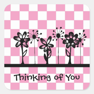 Thinking of You Square Sticker