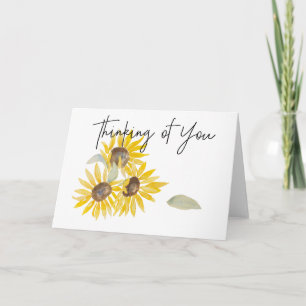 Thinking of you Sunflower Card