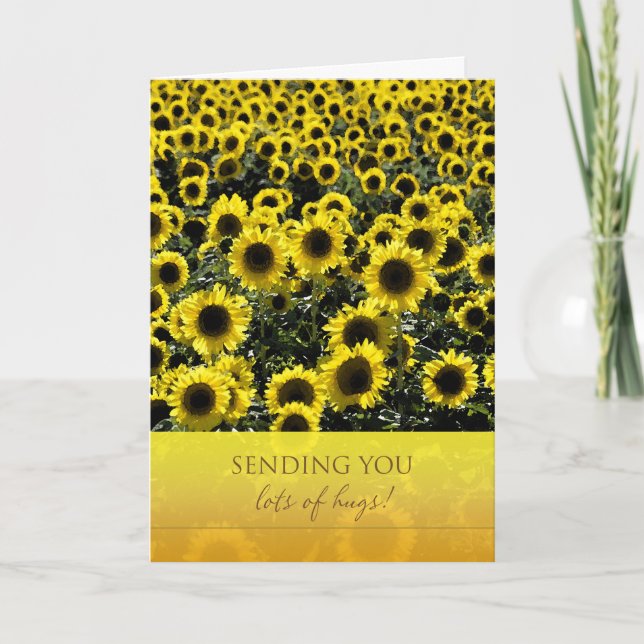Thinking of You Sunflowers Card (Front)
