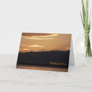 "Thinking of You" Sunset Card