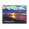 Thinking of you. sunset lake postcard_horizontal,