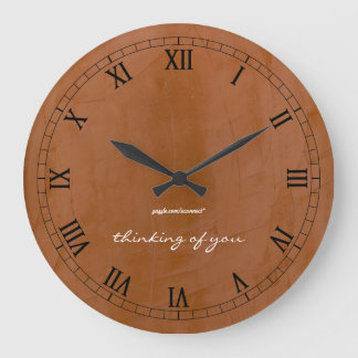 Thinking Of You Tangerine Wall Clock