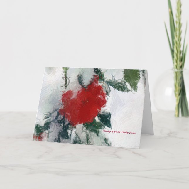 Thinking of you this Holiday Season by A. Celeste Card (Front)