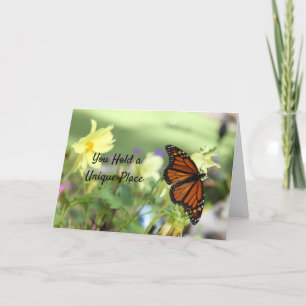 Thinking of You Uniquely - Monarch Butterfly Card