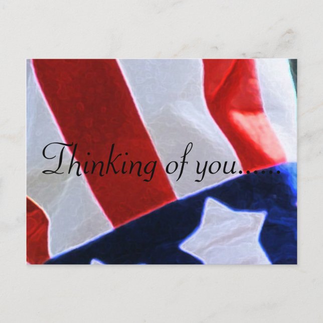 THINKING OF YOU USA POSTCARD (Front)