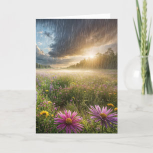 Thinking of You Wildflower Field Card
