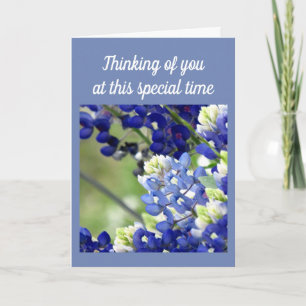 Thinking of you wildflower greeting card
